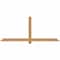 Ekena Millwork Eugene Smooth Timber Gable Bracket, Western Red Cedar, 72"W x 30"H x 1 1/2"D x 3 1/2"F, 10/12 Pitch GBW072X30X0204EUG00SWR - alternate 1